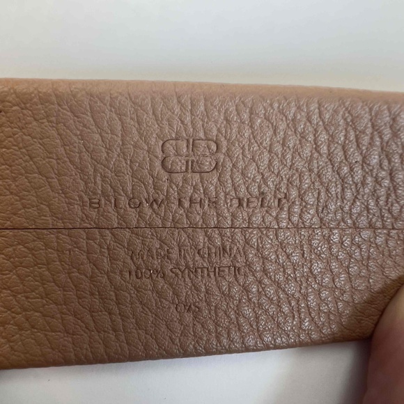 B-Low‎ The Belt Mia Belt Brown Faux Leather Gold-Toned Buckle 52" One Size - Picture 5 of 6